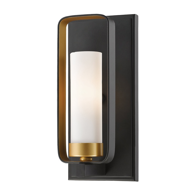 Z-Lite 6000-1S-BZGD Aideen One Light Wall Sconce, Bronze Gold