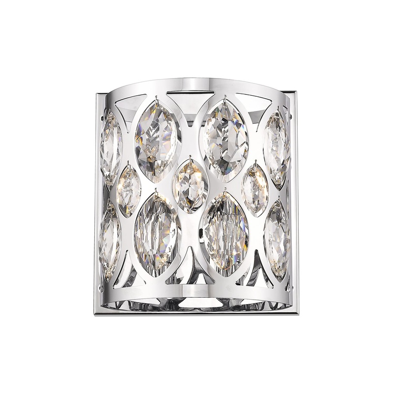 Z-Lite 6010-2S-CH Dealey Two Light Wall Sconce, Chrome