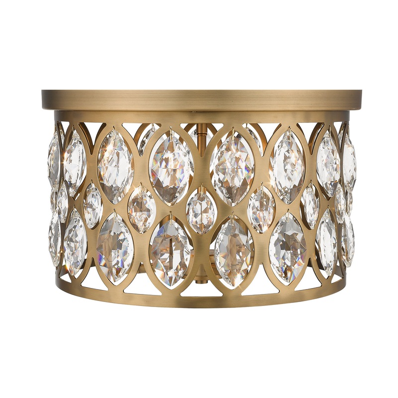 Z-Lite 6010F15HB Dealey Four Light Chandelier, Heirloom Brass