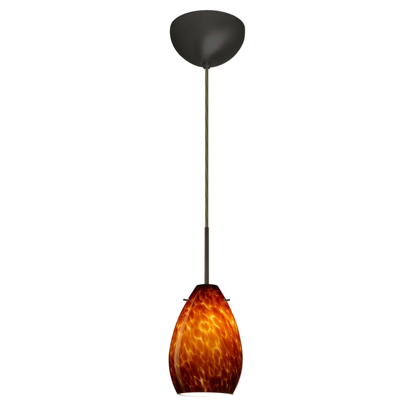 Besa 1BC-171318-HAL-BR Pera One Light Pendant Bronze (Discontinued)