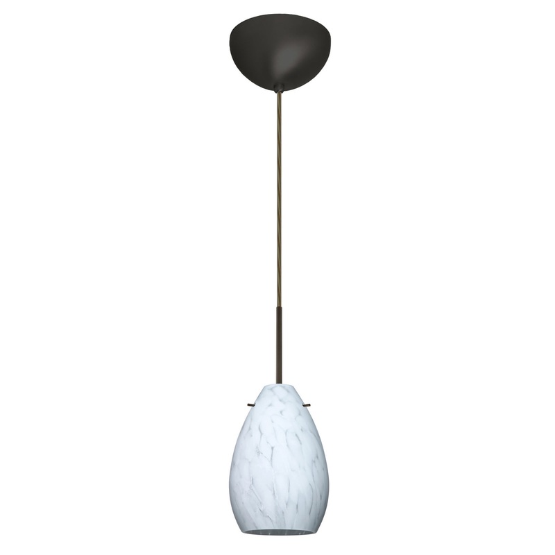 Besa 1BC-171319-HAL-BR Pera One Light Pendant Bronze (Discontinued)
