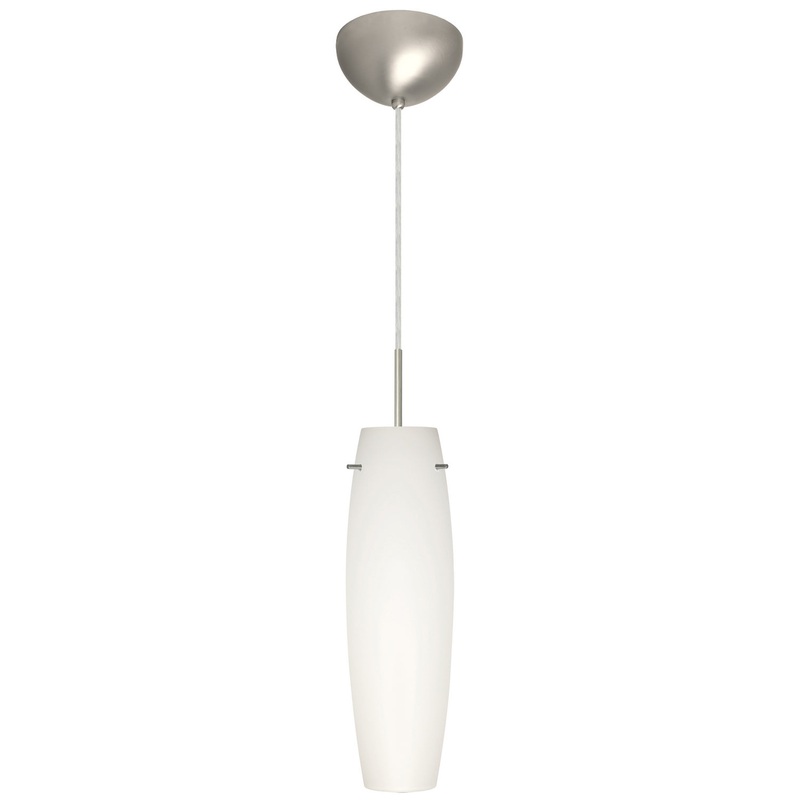 Besa 1BC-412107-HAL-SN Tu Tu One Light Pendant Satin Nickel
