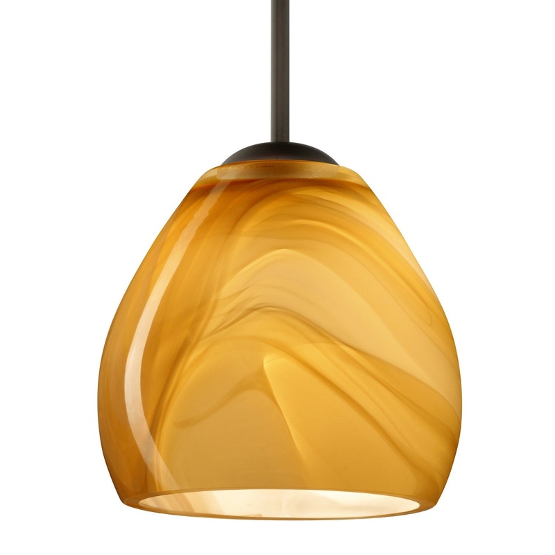 Besa 1BC-4122HN-MED-BR Besa Bolla Pendant One Light Pendant Bronze
