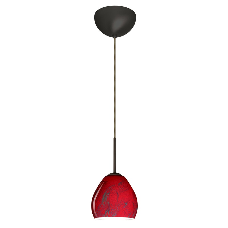 Besa 1BC-4122MA-LED-BR Bolla One Light Pendant Bronze