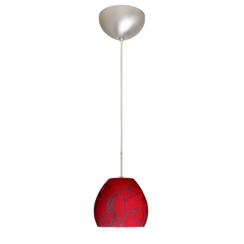 Besa 1BC-4122MA-SN Bolla One Light Pendant Satin Nickel