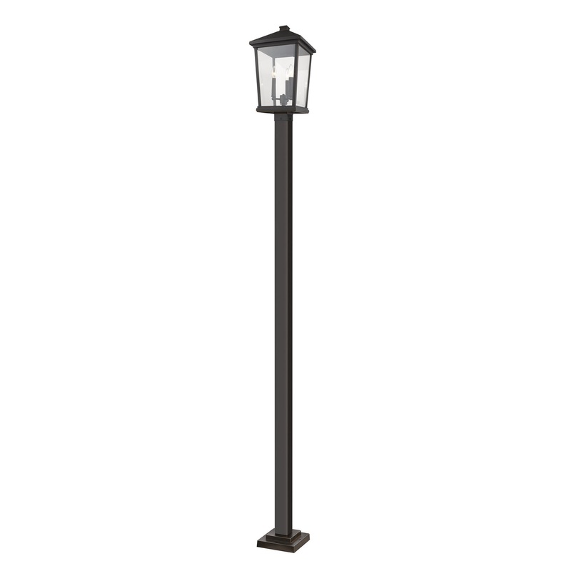 Z-Lite 568PHXLS-536P-ORB Beacon Three Light Outdoor Post Mount, Oil Rubbed Bronze