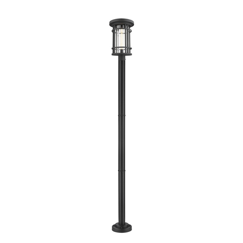 Z-Lite 570PHXL-567P-BK Jordan One Light Outdoor Post Mount, Black