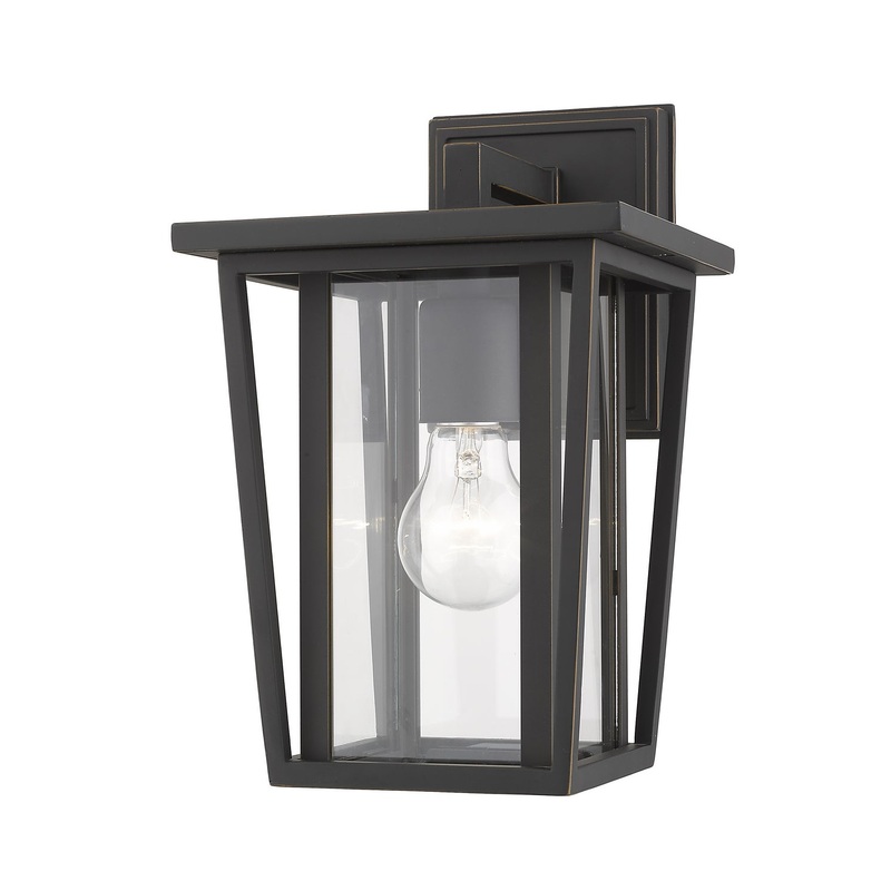 Z-Lite 571S-ORB Seoul One Light Outdoor Wall Sconce, Oil Rubbed Bronze