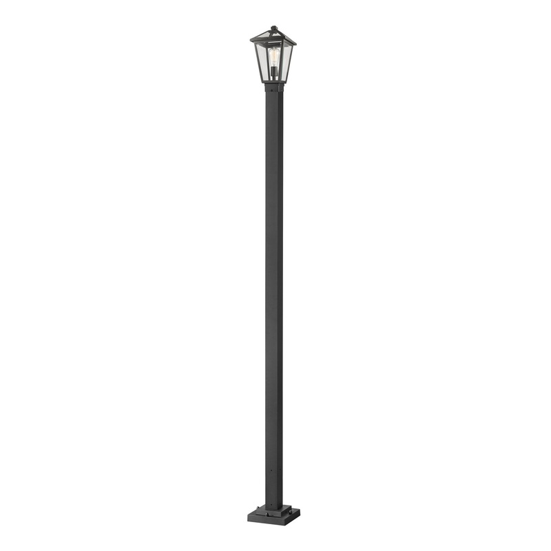 Z-Lite 579PHMS-536P-BK Talbot One Light Outdoor Post Mount, Black