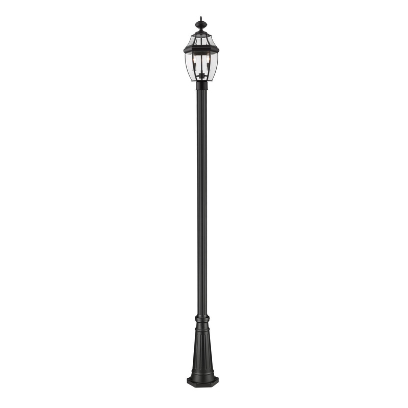 Z-Lite 580PHM-519P-BK Westover Two Light Outdoor Post Mount, Black