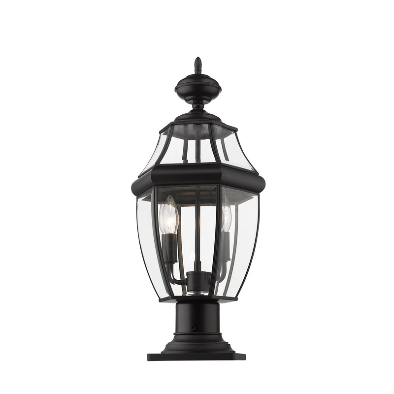 Z-Lite 580PHM-533PM-BK Westover Two Light Outdoor Pier Mount, Black