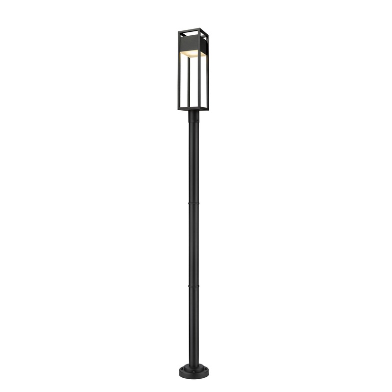 Z-Lite 585PHBR-567P-BK-LED Barwick LED Outdoor Post Mount, Black