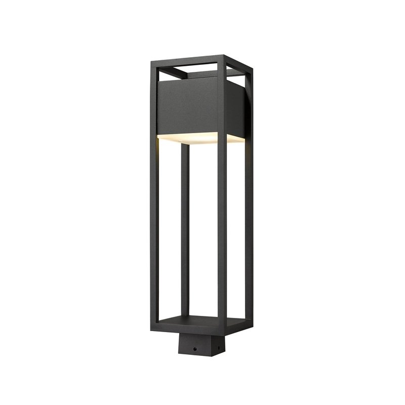 Z-Lite 585PHBS-BK-LED Barwick LED Outdoor Post Mount, Black