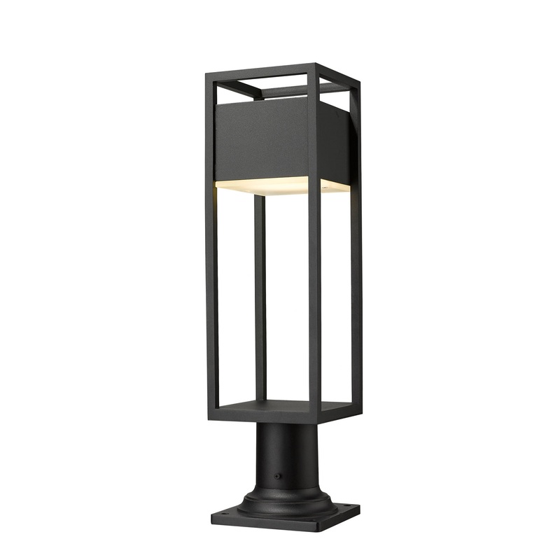 Z-Lite 585PHMR-533PM-BK-LED Barwick LED Outdoor Pier Mount, Black