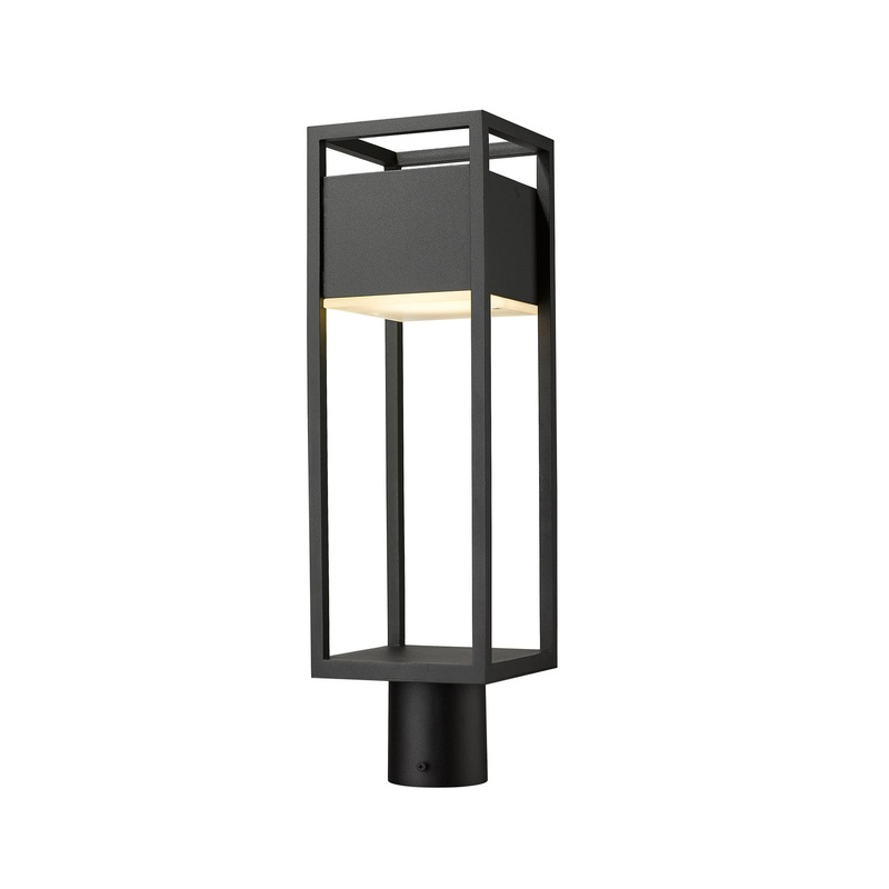 Z-Lite 585PHMR-BK-LED Barwick LED Outdoor Post Mount, Black