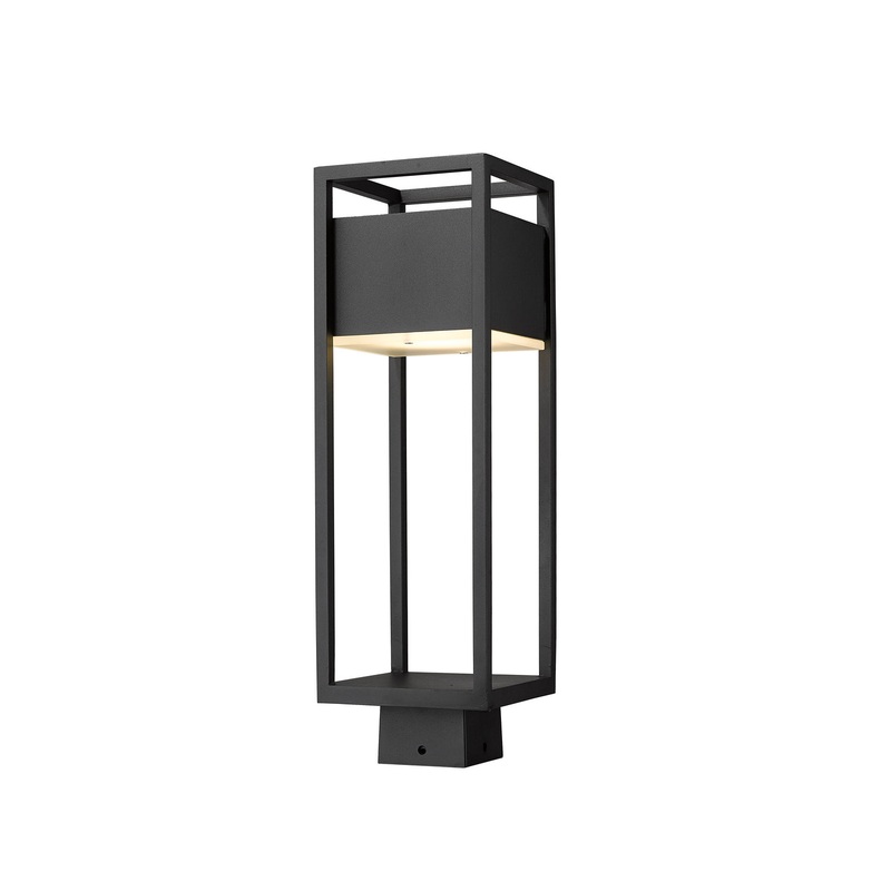 Z-Lite 585PHMS-BK-LED Barwick LED Outdoor Post Mount, Black
