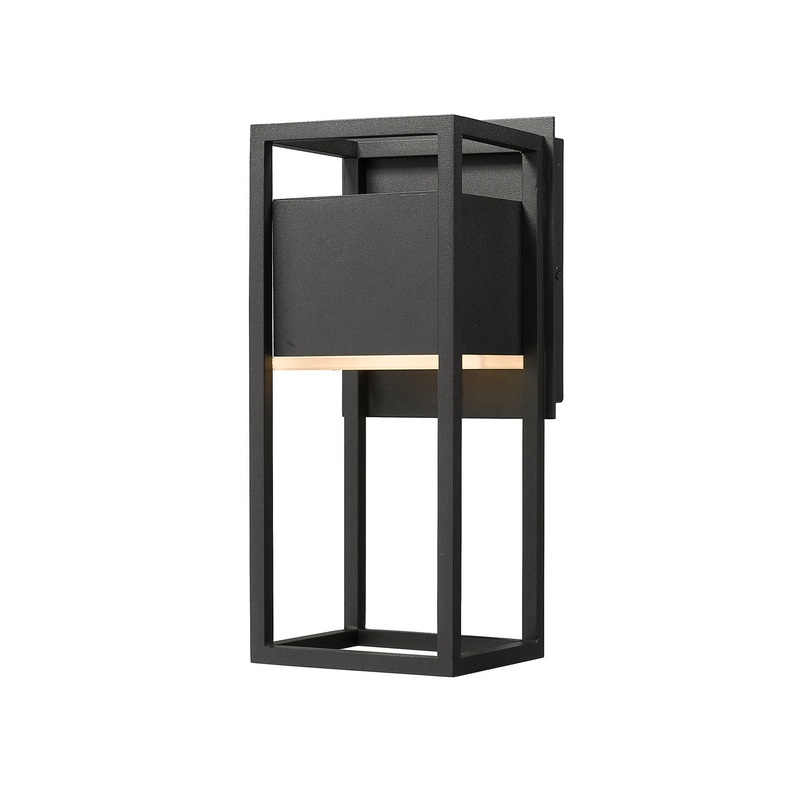 Z-Lite 585S-BK-LED Barwick LED Outdoor Wall Sconce, Black