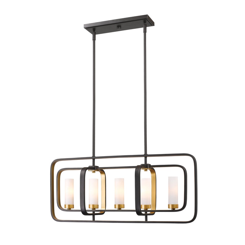 Z-Lite 6000-5L-BZGD Aideen Five Light Island Pendant, Bronze Gold