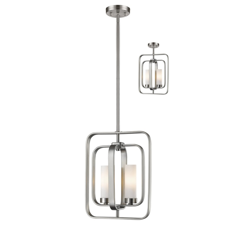 Z-Lite 6000MP-BN Aideen Two Light Mini Pendant, Brushed Nickel