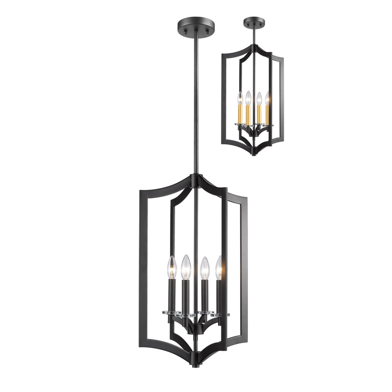Z-Lite 6008-4BRZ Zander Four Light Pendant, Bronze