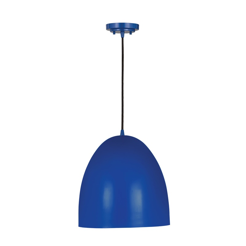 Z-Lite 6012P12-BLU Z Studio Dome Pendant One Light Pendant, Blue