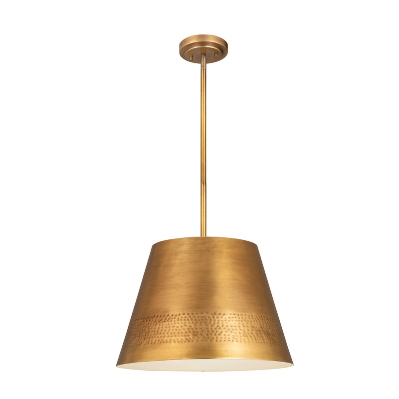 Z-Lite 6013-18RB Maddox One Light Chandelier, Rubbed Brass