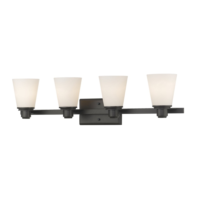Z-Lite 7001-4V-BRZ Kayla Four Light Vanity, Bronze