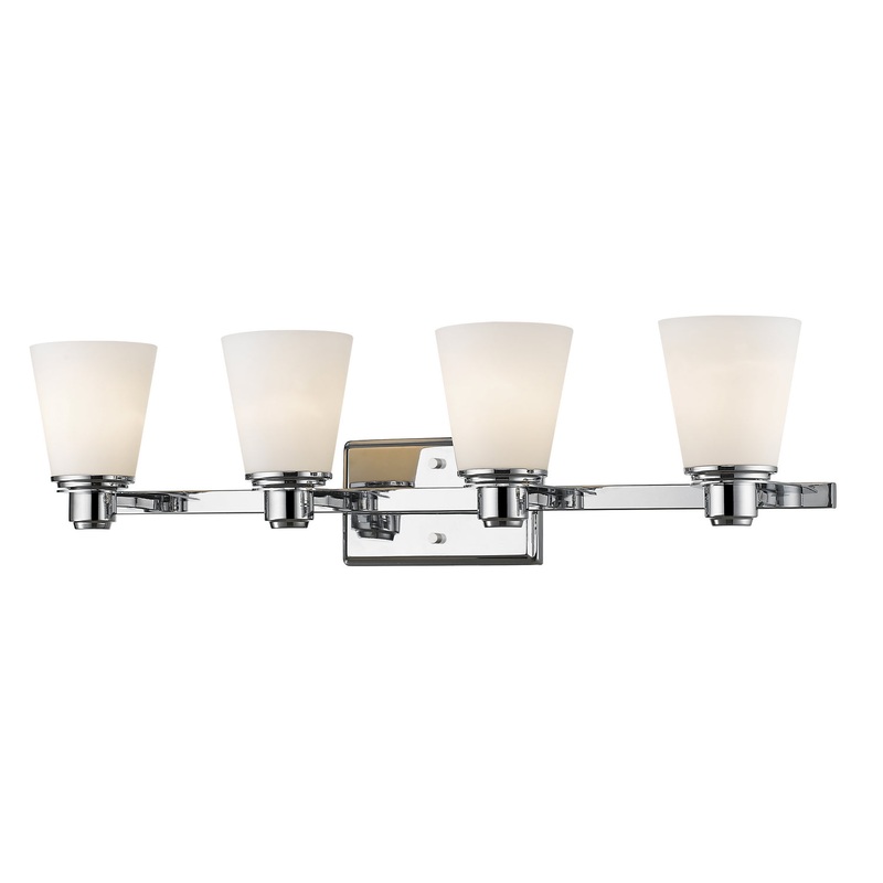 Z-Lite 7001-4V-CH Kayla Four Light Vanity, Chrome