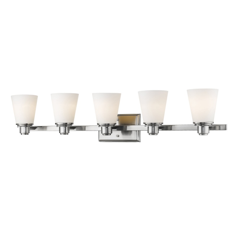 Z-Lite 7001-5V-BN Kayla Five Light Vanity, Brushed Nickel