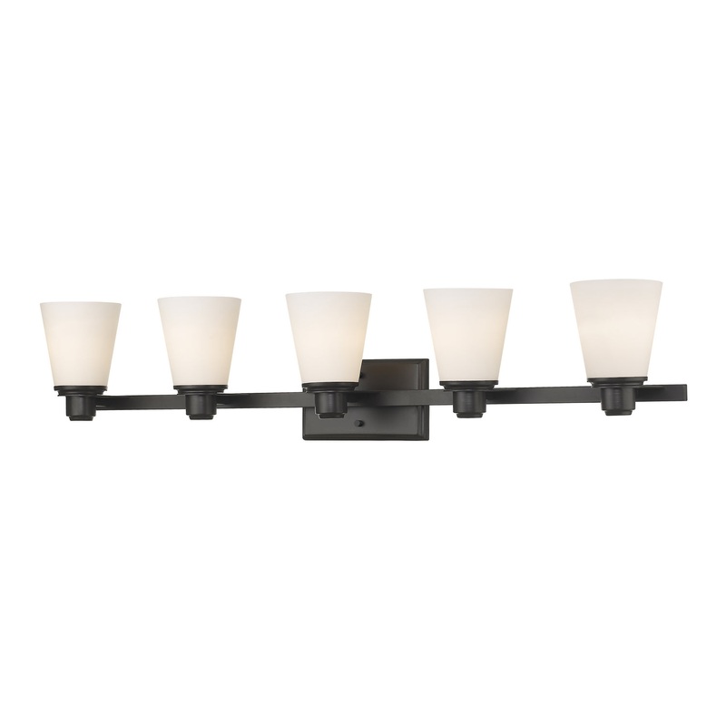 Z-Lite 7001-5V-BRZ Kayla Five Light Vanity, Bronze