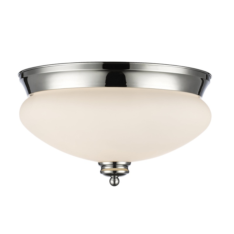 Z-Lite 721F2-CH Amon Two Light Flush Mount, Chrome