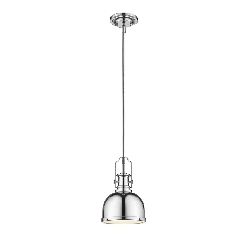 Z-Lite 725MP-CH Melange One Light Mini Pendant, Chrome