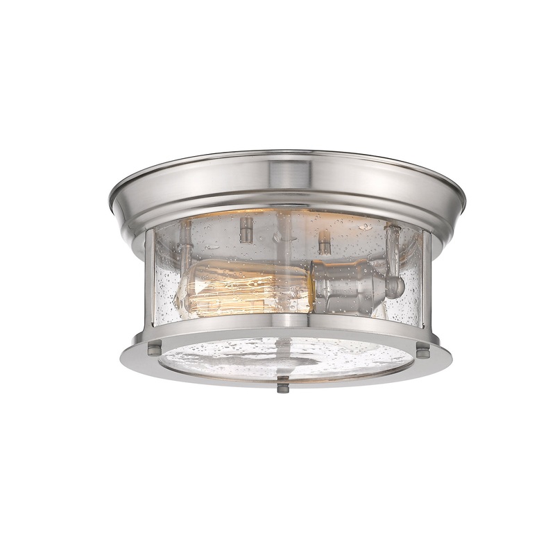 Z-Lite 727F10-BN Sonna Two Light Flush Mount, Brushed Nickel