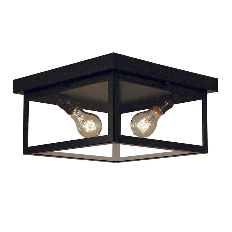 Arroyo VICM-12CLR-BZ Vintage Two Light Ceiling Mount Bronze