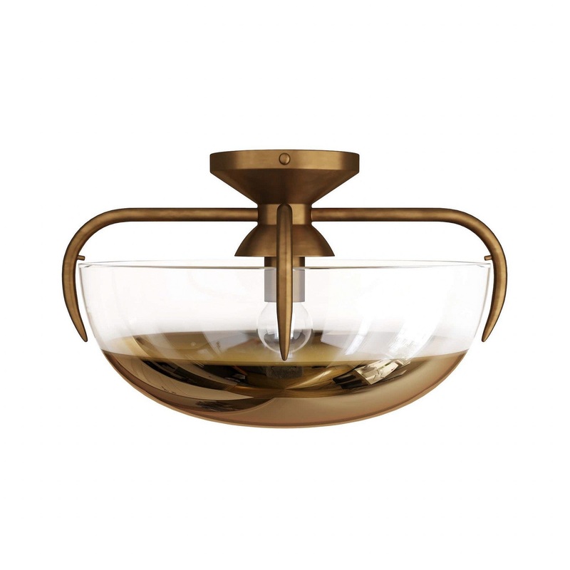 Arteriors GDDFC01 Corona One Light Flush Mount Gold Ombre