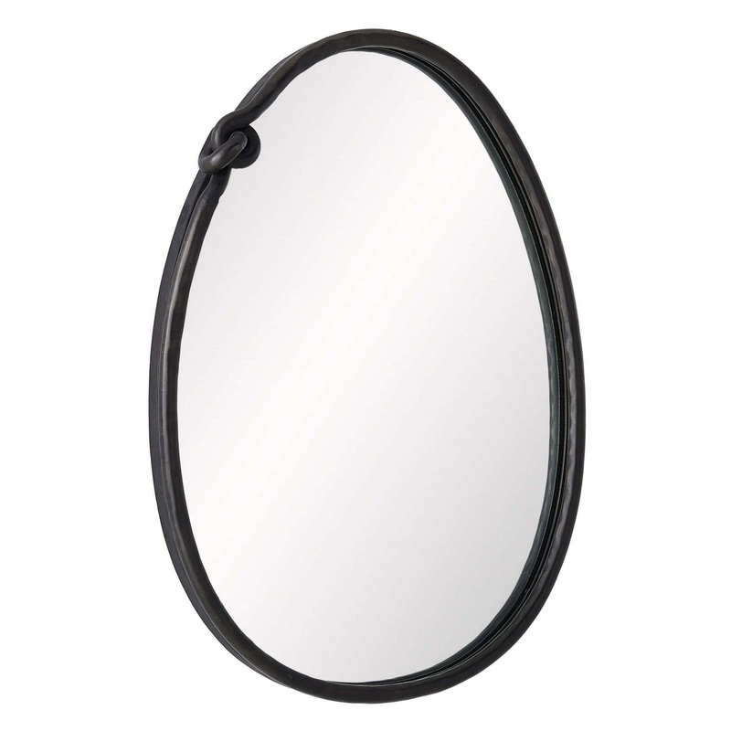 Arteriors WMI11 Voltaire Mirror Blackened Iron