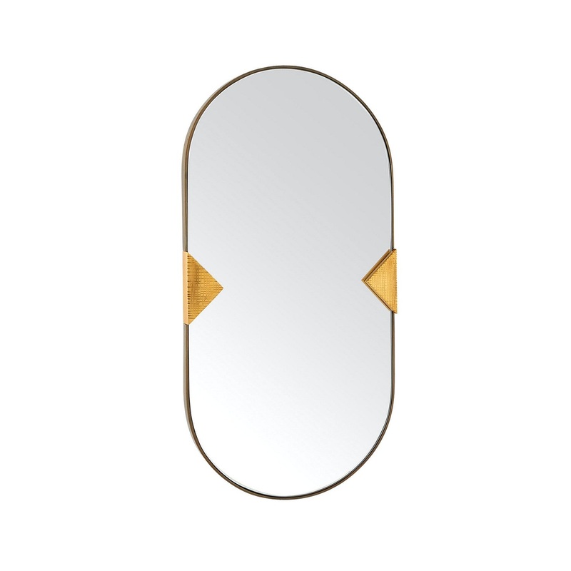 Arteriors WMI43 Cillian Mirror Antique Brass/Plain