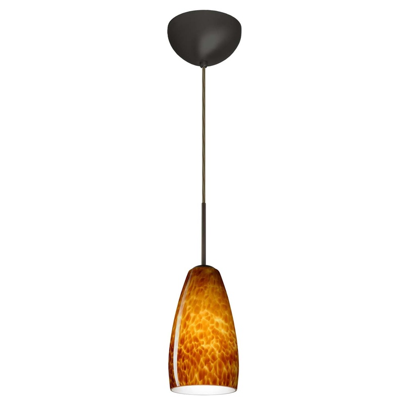 Besa 1BC-150918-BR Chrissy One Light Pendant Bronze