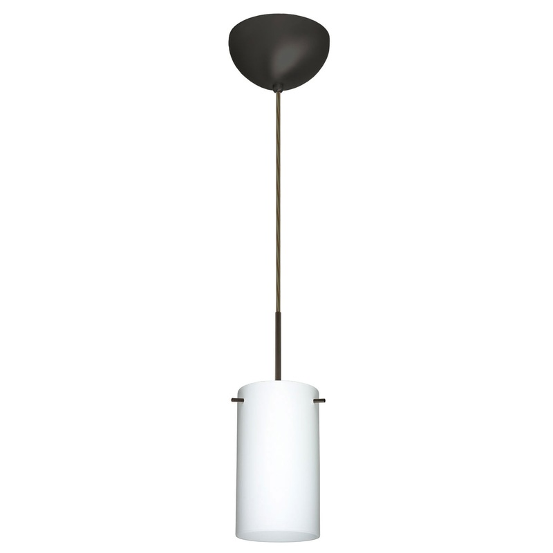 Besa 1BC-440407-BR Stilo One Light Pendant Bronze