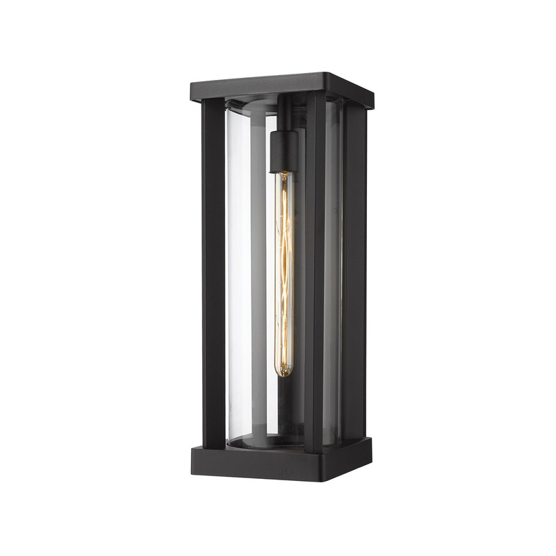 Z-Lite 586B-BK Glenwood One Light Outdoor Wall Sconce, Black