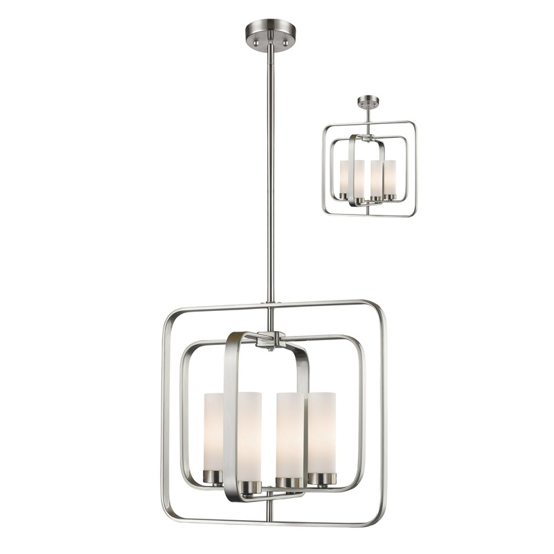 Z-Lite 6000SFC-BN Aideen Four Light Pendant, Brushed Nickel