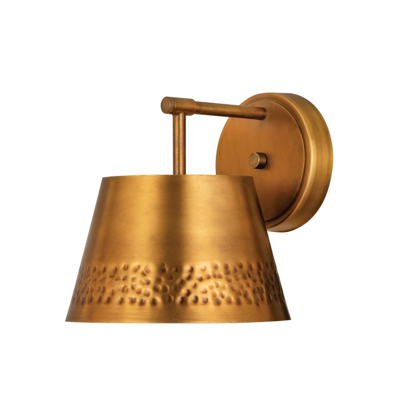 Z-Lite 6013-1S-RB Maddox One Light Wall Sconce, Rubbed Brass