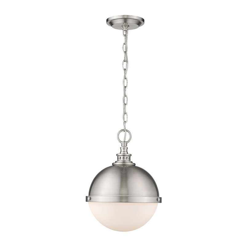 Z-Lite 619MP-BN Peyton Two Light Mini Pendant, Brushed Nickel