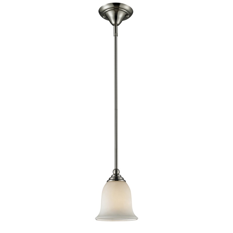 Z-Lite 704MP-BN Lagoon One Light Mini Pendant, Brushed Nickel