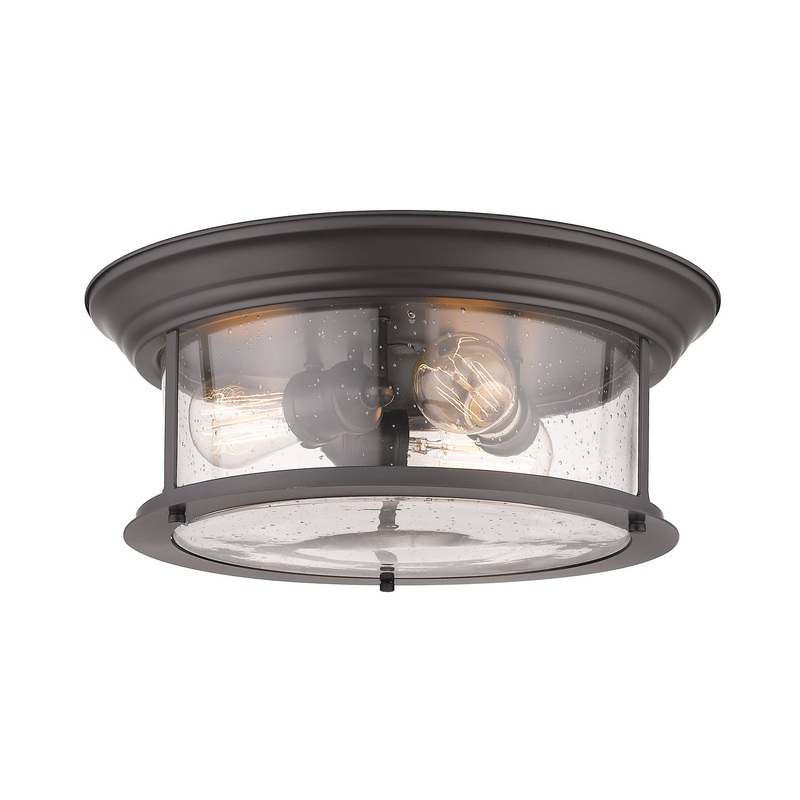 Z-Lite 727F16-BRZ Sonna Three Light Flush Mount, Bronze