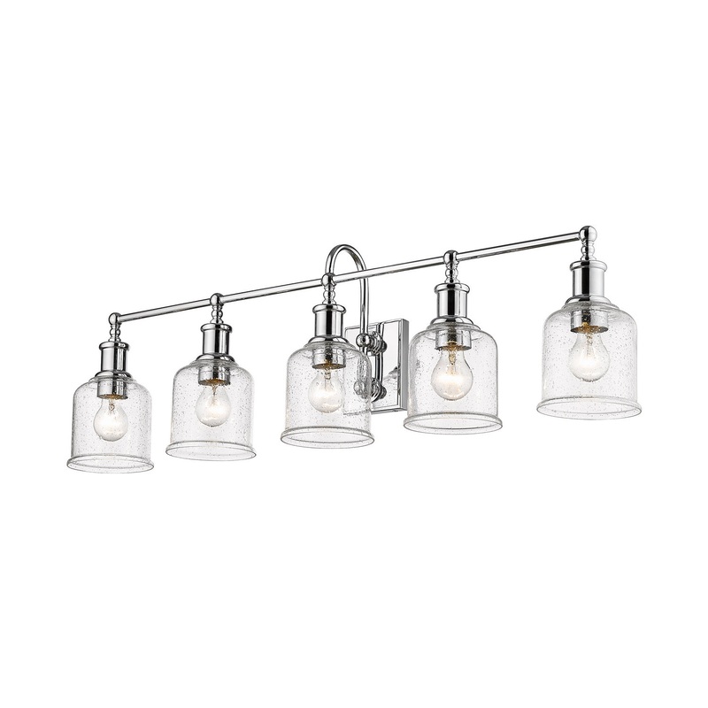 Z-Lite 734-5V-CH Bryant Five Light Vanity, Chrome