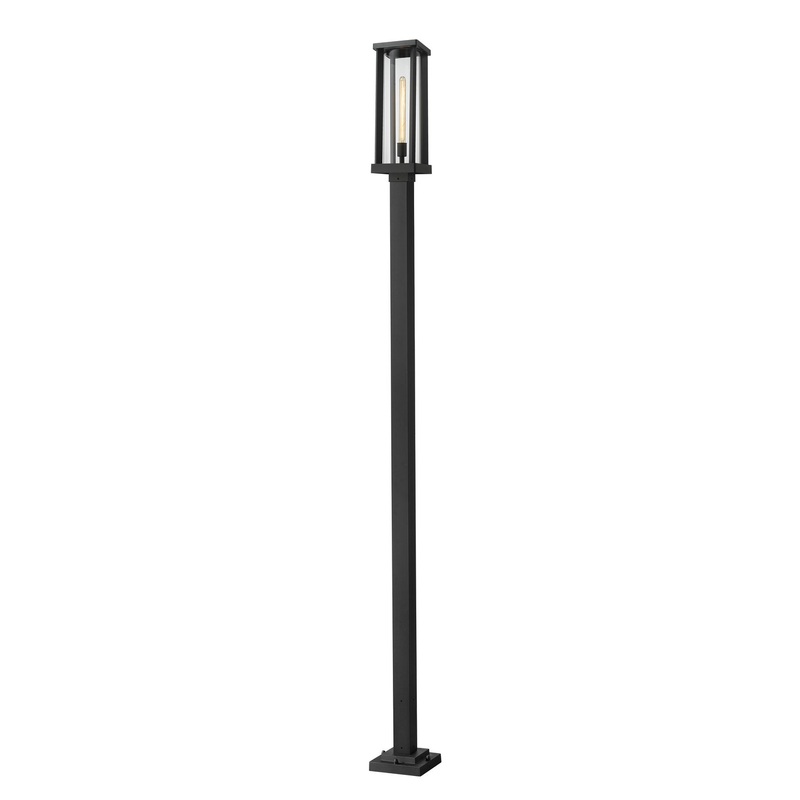 Z-Lite 586PHBS-536P-BK Glenwood One Light Outdoor Post Mount, Black