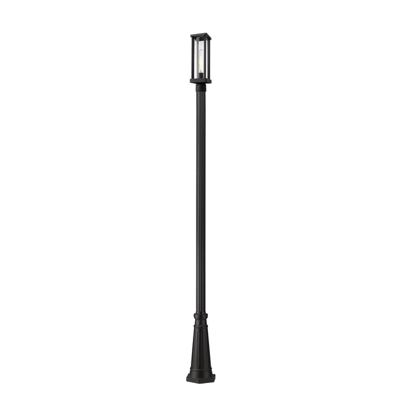 Z-Lite 586PHMR-519P-BK Glenwood One Light Outdoor Post Mount, Black