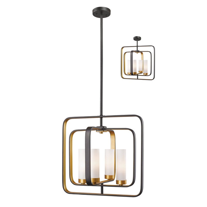 Z-Lite 6000SFC-BZGD Aideen Four Light Pendant, Bronze Gold