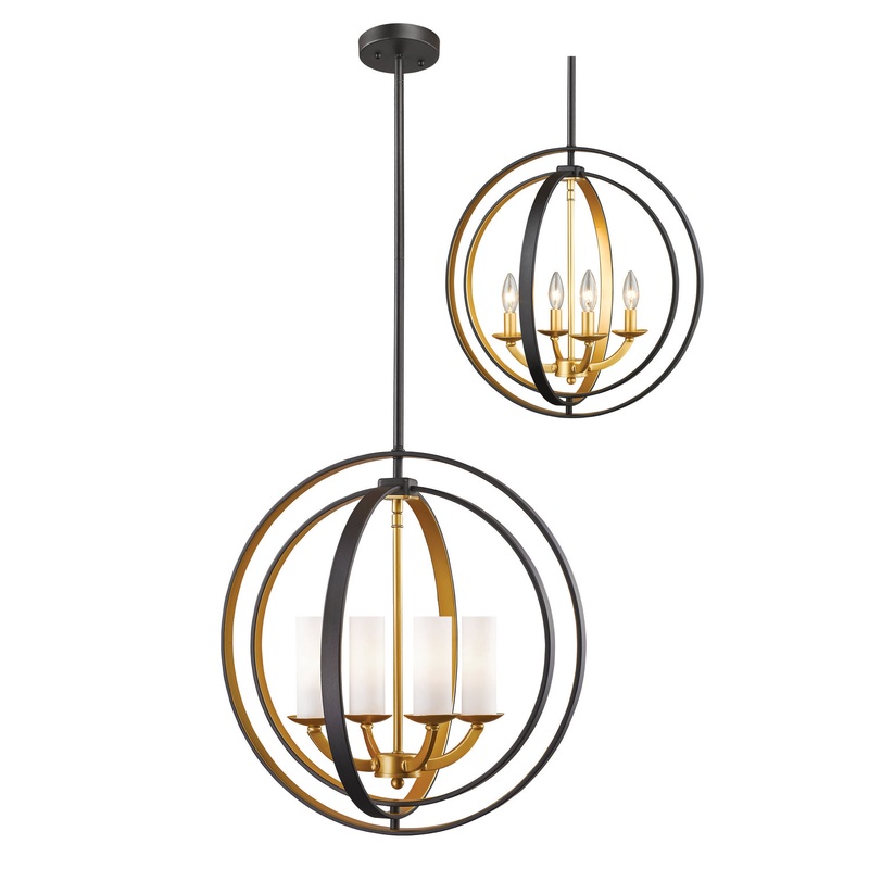 Z-Lite 6002-4S-BZGD Ashling Four Light Pendant, Bronze Gold